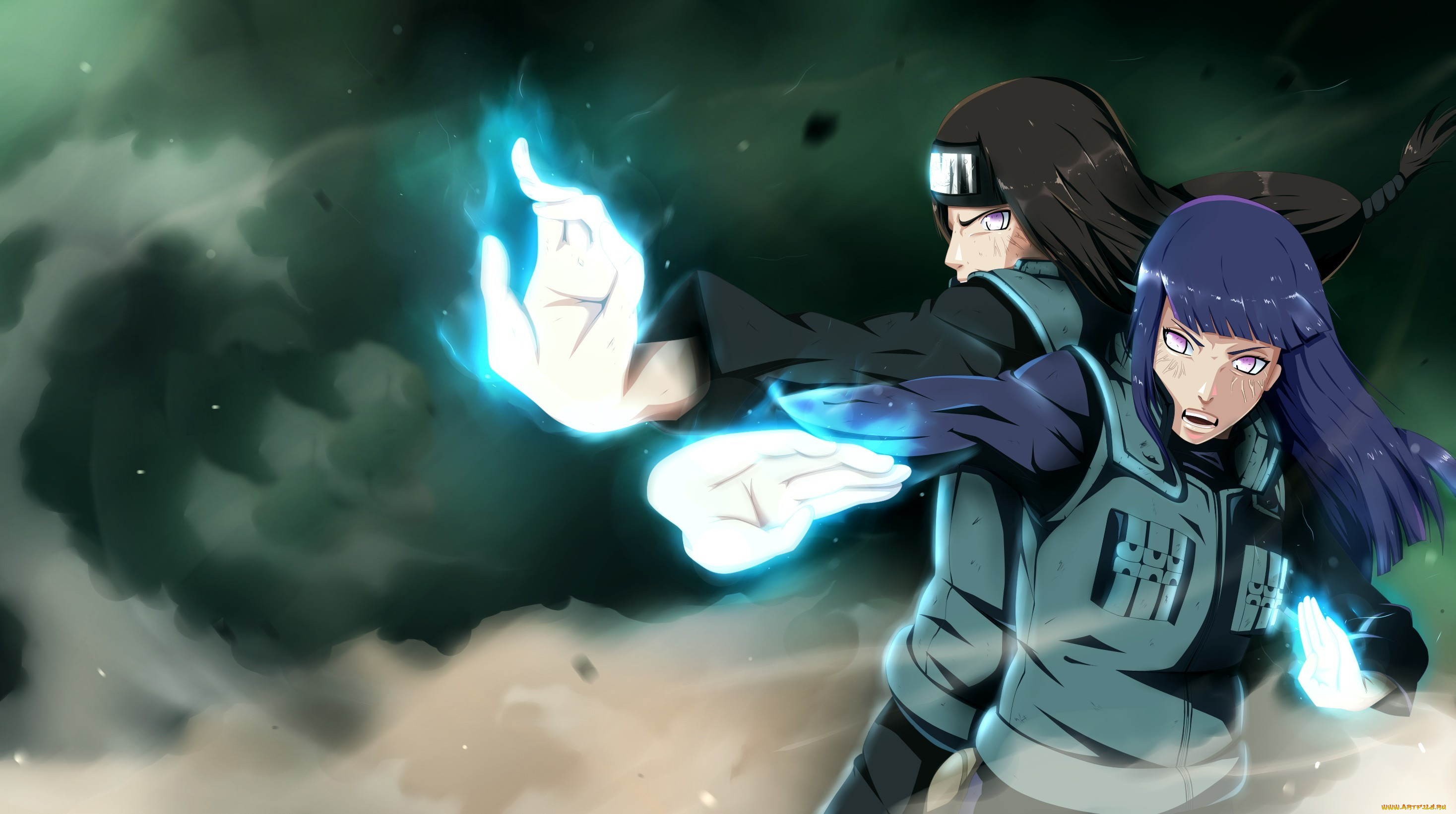 , naruto, 4th, ninja, war, hyuuga, neji, hinata, by, kortrex, shippuden